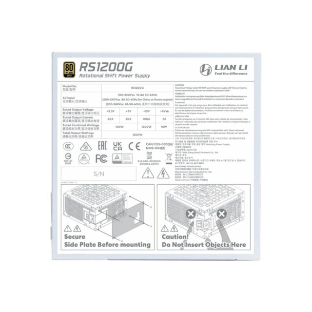 LIAN LI-G9P.RS1200G.WH00.EU